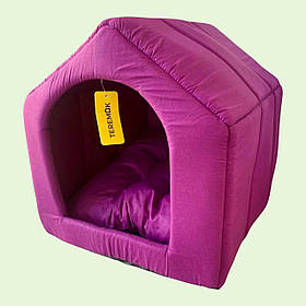 Будиночок, комфортне місце для сну та відпочинку котів та собак Будка для тварин Teremok №2 45х47х48 см Д106