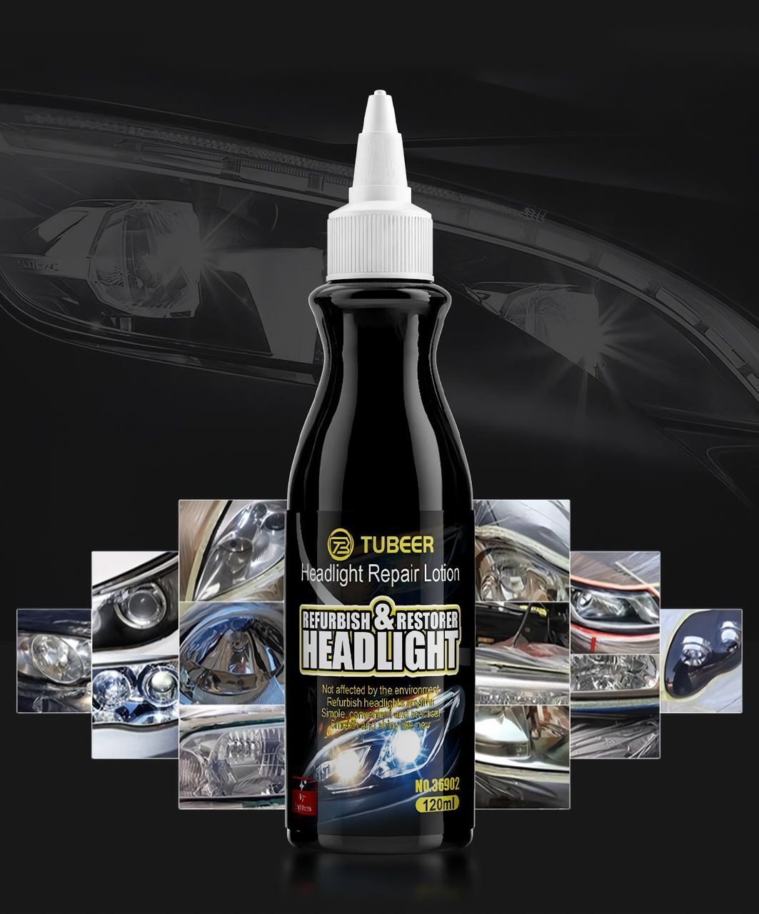 Поліроль для фар Tubber 120 ml Засіб для полірування фар