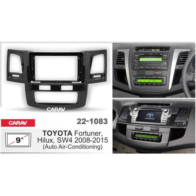 Перехідна рамка серії Carav 22-1083 для Toyota Hilux, Fortuner,Sw4 2008-2015 (Auto Ac) 9 дюймів, фото 1