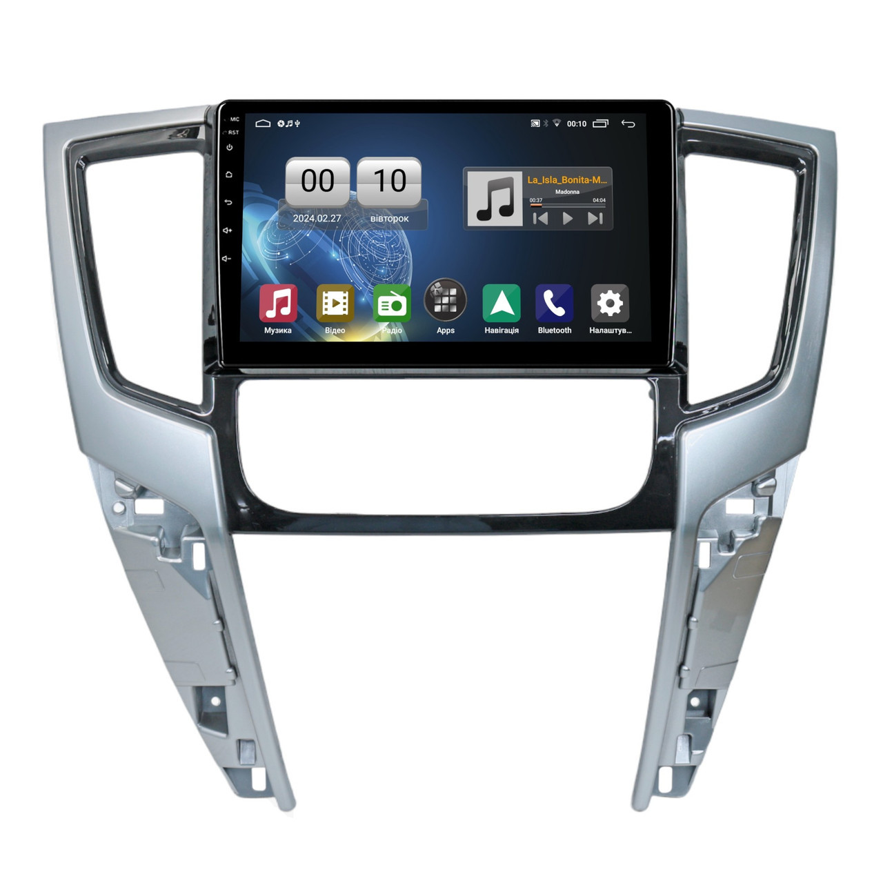 Штатна магнітола серії QIV Q1 під Mitsubishi L200 5 Triton 2018-2020 (F2) 9 дюймів, фото 1