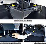 Шторка багажника Volkswagen Touran 2006 2007 2008 2009 2010 2011 2012 2013-2016 полиця ролет, фото 5