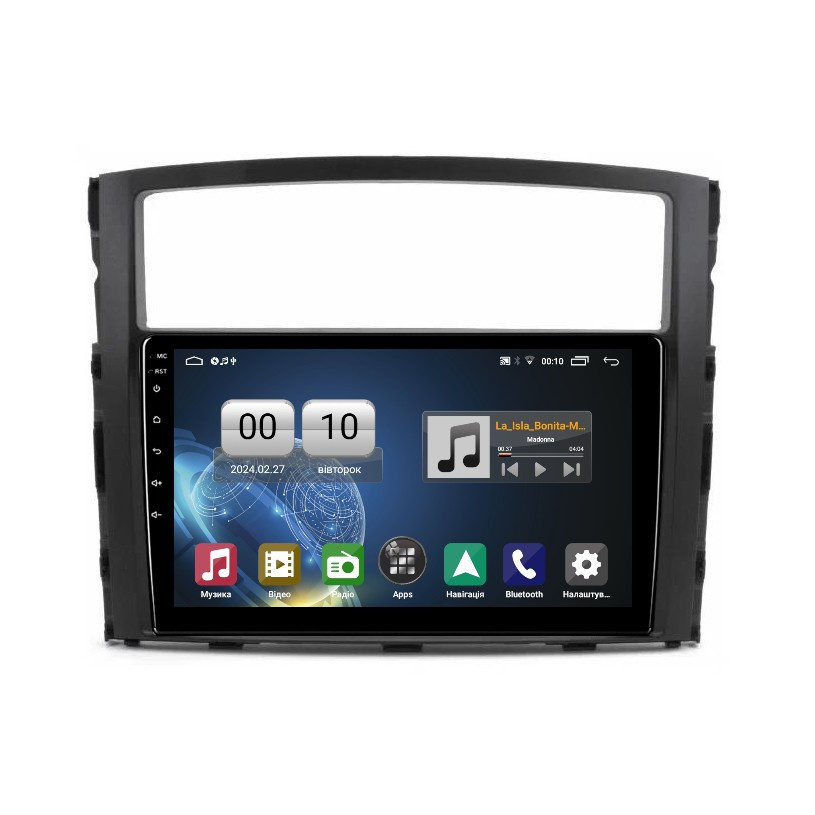 Штатна магнітола серії QIV Q1 під Mitsubishi Pajero 4 V80 V90 Montero, Shogun 2006-2014 (W6) 9 дюймів, фото 1