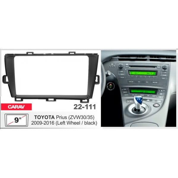 Перехідна рамка серії Carav 22-111 для Toyota Prius (ZVW30/35) 2009-16 9 дюймів, фото 1