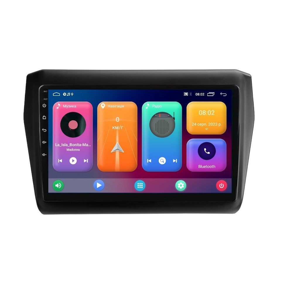 Штатна магнітола серії Cyclone C9 CPL під Suzuki Swift 5 2016-2020 (F1) 9 дюймів, фото 1