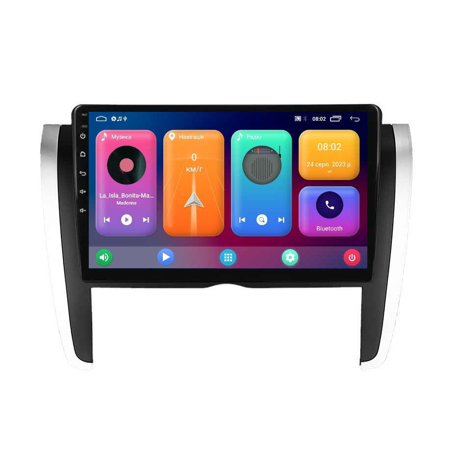 Штатна магнітола серії Cyclone C9 CPL під Toyota Allion T260 2007-2020 9 дюймів, фото 1