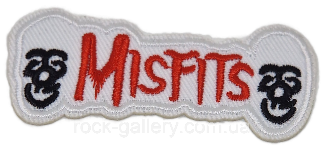 Нашивка термо з вишивкою "Misfits" 8 см х 3,5 см