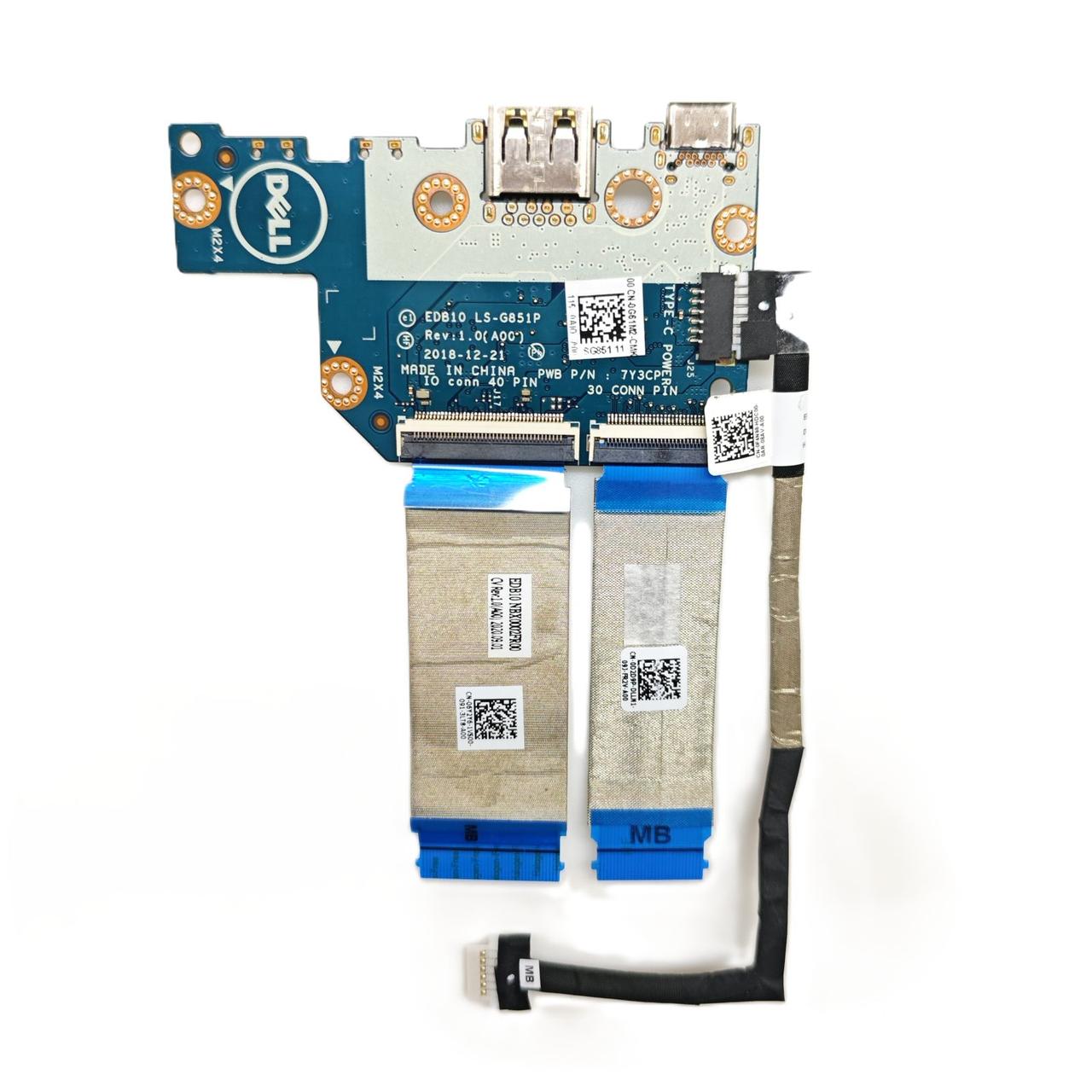 Доп. плата USB Type-C для ноутбука Dell Chromebook 3100 (CN-0G61M2) "Б/У"