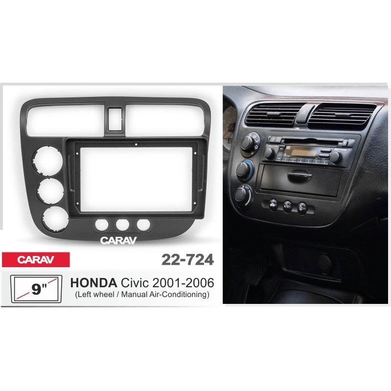 Перехідна рамка серії Carav 22-724 для Honda Civic 2001-07 9 дюймів, фото 1