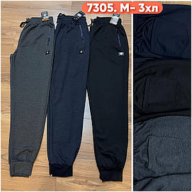 Чоловічі спортивні штани, манжет №7305 р.М-3XL (46,48,50,52,54)