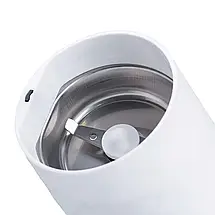 Електрична кавомолка 50 г Sokany SK-3027 150 Вт мультимолка для дрібного помелу біла, фото 4