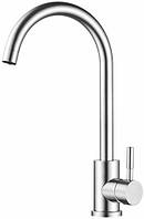 Змішувач кран для мийки з нержавіючої сталі одноважільний для гарячої та холодної води Aqua-JET AY_002