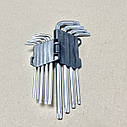 Набір Г-подібних ключів TORX 9 шт., Т10-Т50, Cr-V, Big INTERTOOL HT-0608, фото 3