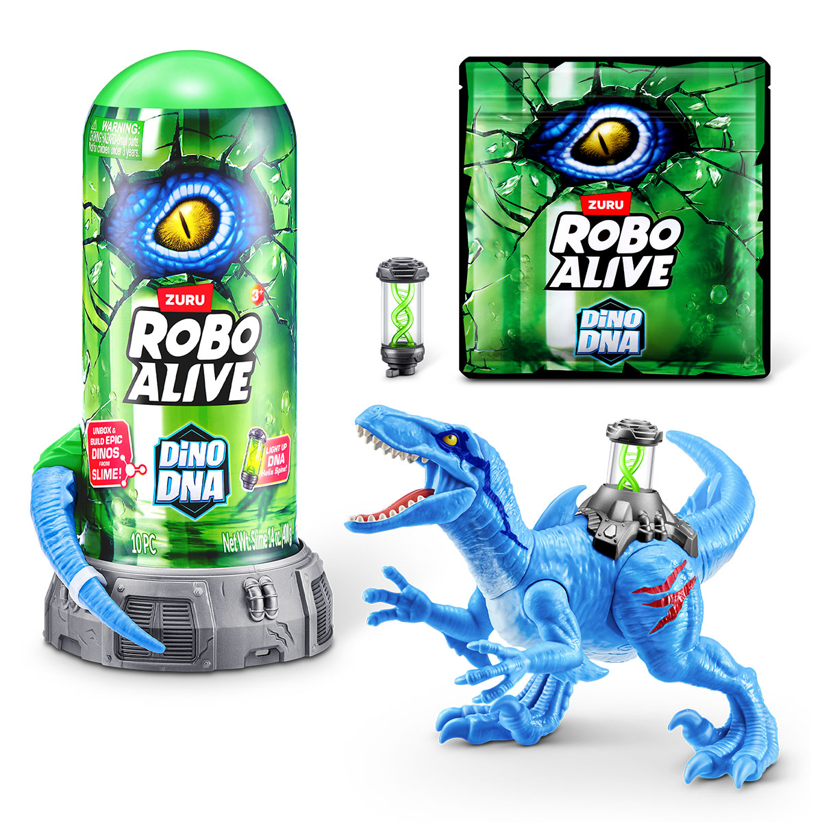 Інтерактивна іграшка Robo Alive S1 ДНК Велоцизавра, фото 1