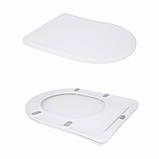 Унітаз підлоговий Qtap Grand Ultra Quiet безобідковий з сидінням Soft-close WHITE QT26228301W, фото 7