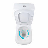 Унітаз підлоговий Qtap Stenava Rimless безобідковий з сидінням Soft-close WHITE QT27228303W, фото 5