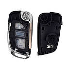 Викидний ключ, корпус під чіп, 2кн DKT0269, Citroen, ніша CE0536, HU83, фото 3