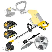 Аккумуляторный садовый триммер кусторез мотокоса 3 в 1 21 В Asaka ASCGT2B-21V мотокосы триммеры кусторезы