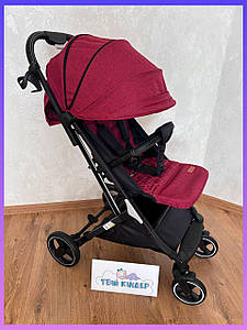 Дитяча прогулянкова коляска — книжка з регульованою спинкою JOY Comfort L-52304 червона