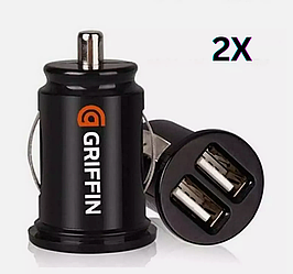 Автомобільний зарядний пристрій USB x 2 GRIFFIN 2 USB, 2.1A