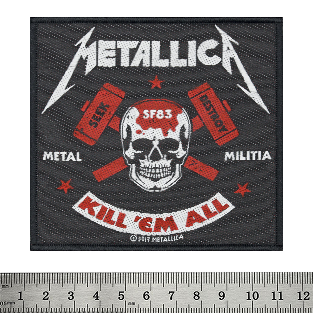 Нашивка ткана METALLICA - METAL MILITIA (ofp-163), фото 1