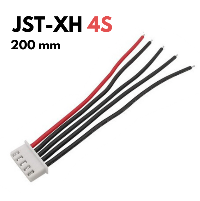 Балансувальний кабель для акумуляторів JST-XH 4S 22AWG 20 см, фото 1