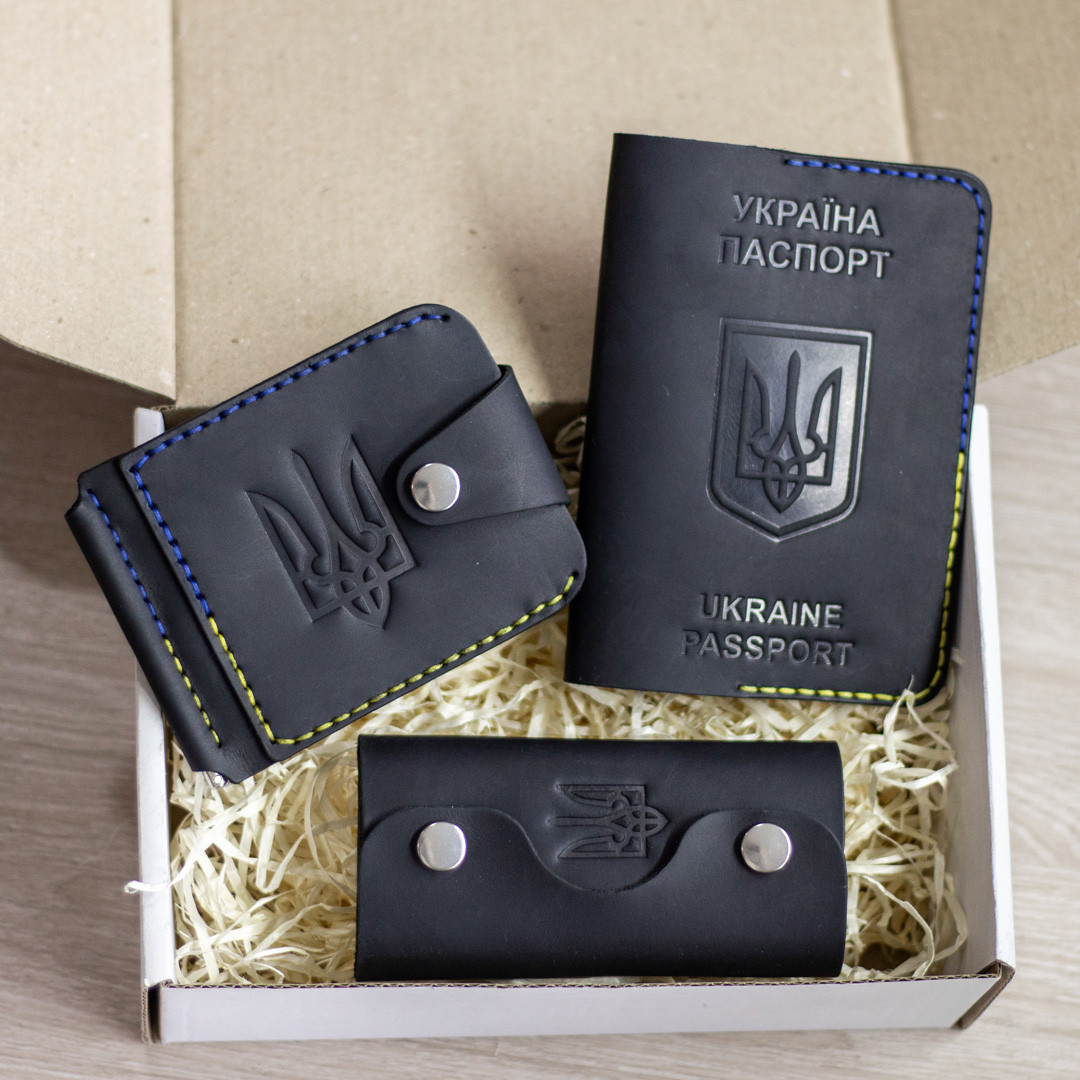 Набір: затиск Blix, паспорт та ключниця "Palianytsia"