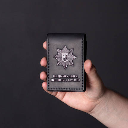 Обкладинка на посвідчення Національної поліції чорна, фото 1