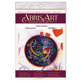 Набір для вишивання хрестиком "Світлячки" Abris Art AHM-053 з п'яльцем, Toyman