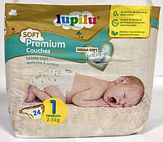 Підгузки Lupilu Soft Premium Німеччина 1 (2-5 кг) 24 шт