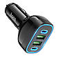 Автомобільний зарядний пристрій HOCO NZ11 Guide PD72W(2C2A) car charger Black, фото 6