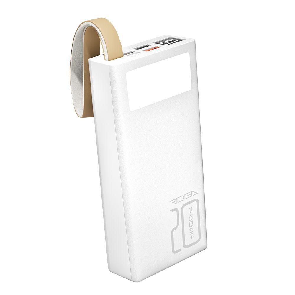 Універсальна Мобільна Батарея Power Bank Ridea RP-D20L Phoenix20 10W digital display + lamp 20000 mAh Колір