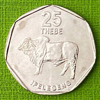 Монета Ботствани 25 тебе 1999 р.