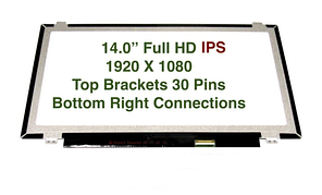 Матриця для ноутбука 14.0 Led Slim 1920x1080, 30pin(eDP) IPS B140HAN01.8 товщина 2.8мм нова