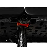 Набір садових меблів стіл 180 см + 2 лавки чорний Gardlov 17966 Польща, фото 5