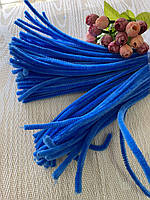 Декоративний пухнастий дріт світло Синій (за 1 шт)