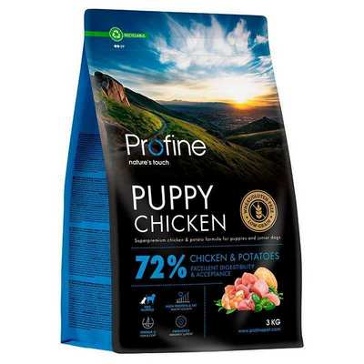 Сухий корм для цуценят та юніорів всіх порід Profine (Профайн) Puppy з куркою та картоплею 3 кг