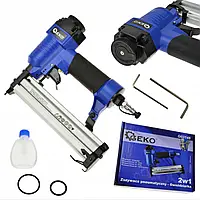 Степлер пістолет пневматичний для цвяхів та скоб Geko G03146 Польща