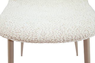 Стілець N-160 букле крем-брюле / ніжки капучино TM Vetro Mebel, фото 3