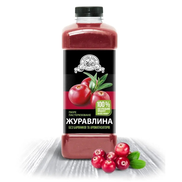Пюре пастеризоване Fruityland журавлина 1кг