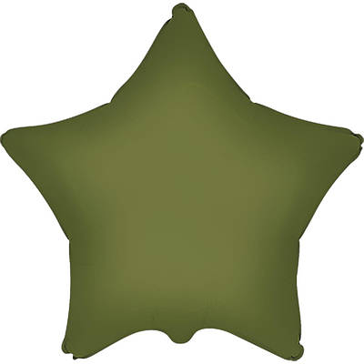 Flexmetal 18" Зірка оливкова Matte Olive Green Фольгований шар