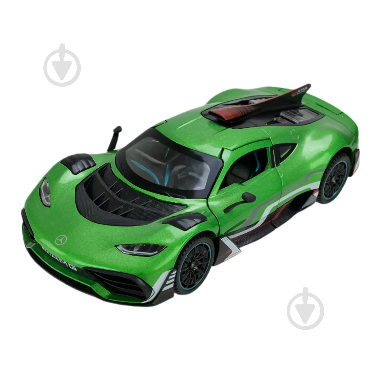 Машинка металева "Автопром" Mercedes, ЗЕЛЕНА (1:24), фото 1