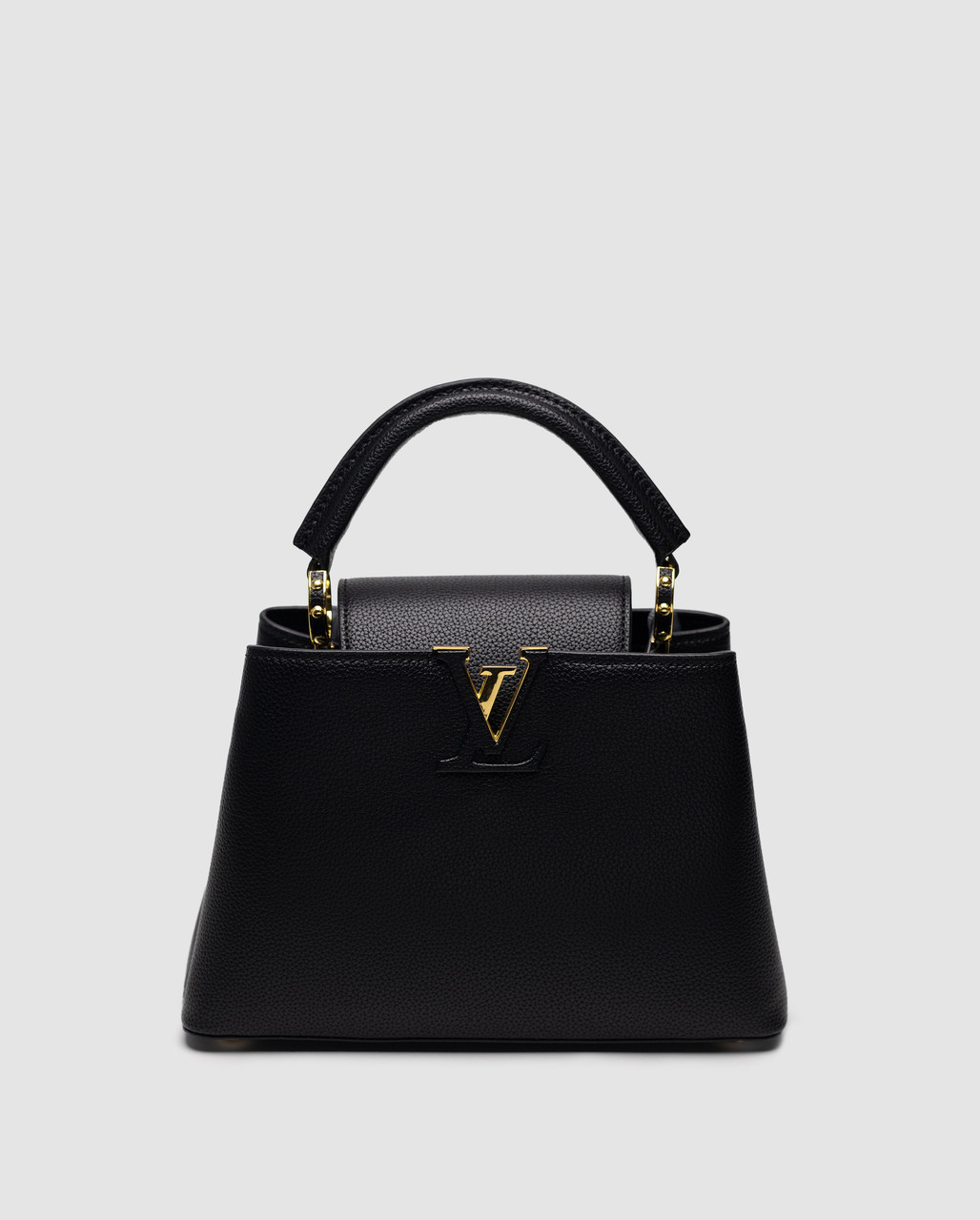 💎 Louis Vuitton Capucines BB Black/Gold 26.5 х 18 х 9 см, фото 1