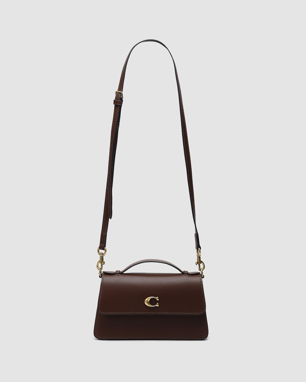 💎 Coach Juno Crossbody Leather Maple Brown 23.5 х 13 х 7 см, фото 1
