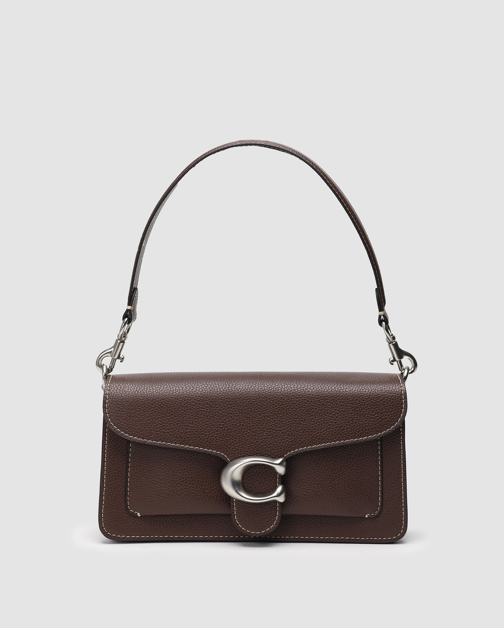 💎 Coach Tabby Dark Beige Shoulder Bag 26 In Signature Canvas 26 х 14 х 6.5 см, фото 1
