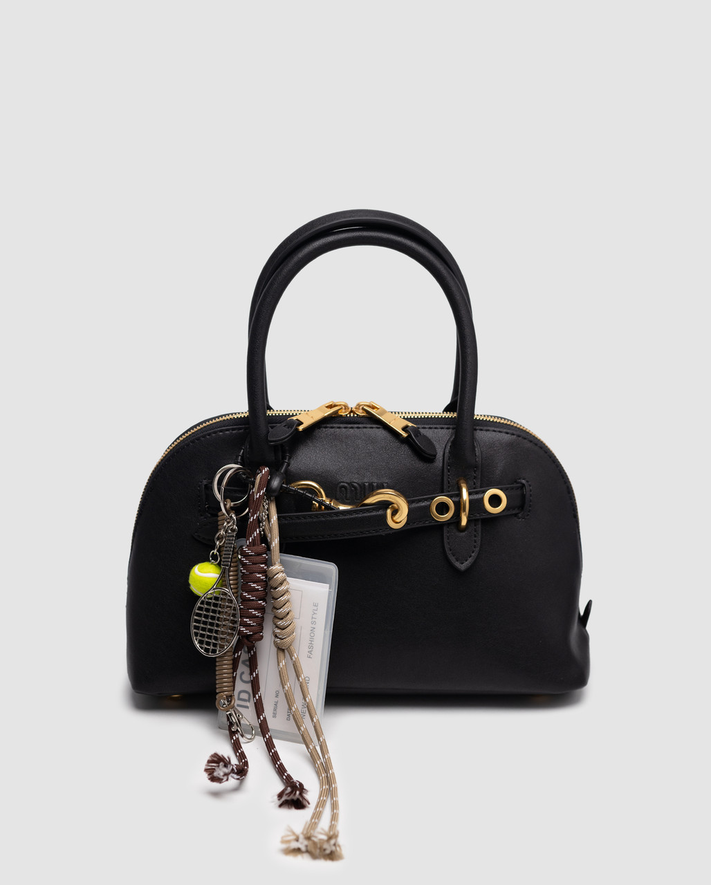 💎 Miu Miu Aventure Nappa Leather Top-Handle Bag Black 28 х 16 х 10 см, фото 1