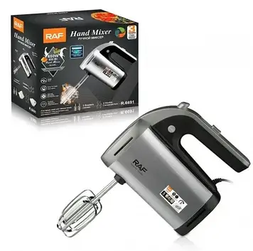 Ручний міксер RAF R6691 4 венчика, 2 швидкості