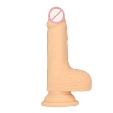 Фалоімітатор-пульсатор Naked Addiction 6.5″ Thrusting Dong With Remote, рухи вперед-назад, пульт ДК