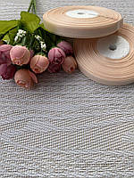 Стрічка репсова 1см пастельна Персикова (за рулон 22.5 метри), Р09-212-22