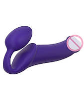 Безремневий страпон Strap-On-Me Violet XL, повністю регульований, діаметр 4,5 см, фото 6