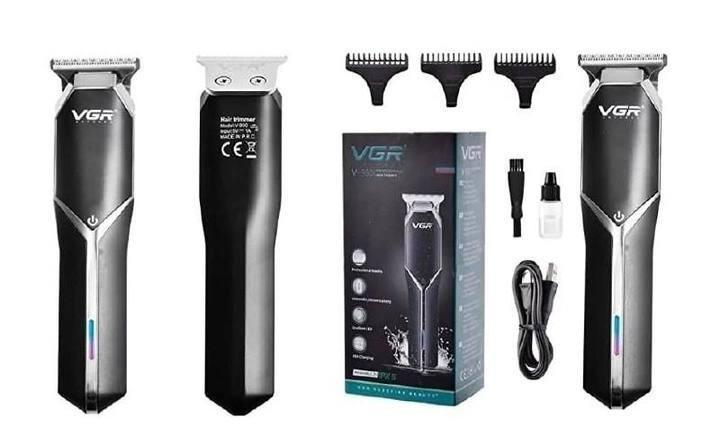 Машинка для стриження волосся VGR V-930 акумуляторна 10 Вт з лезами з неіржавкої сталі
